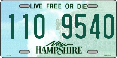 NH license plate 1109540