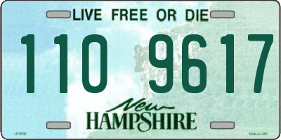 NH license plate 1109617
