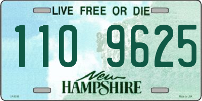 NH license plate 1109625