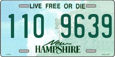 NH license plate 1109639