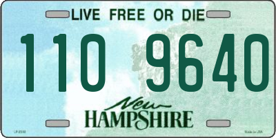 NH license plate 1109640