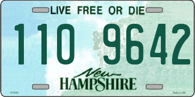 NH license plate 1109642