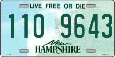 NH license plate 1109643