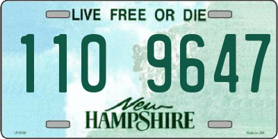 NH license plate 1109647
