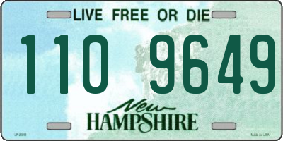 NH license plate 1109649