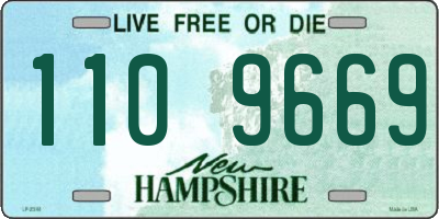NH license plate 1109669