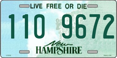 NH license plate 1109672