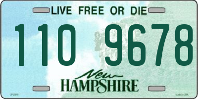 NH license plate 1109678