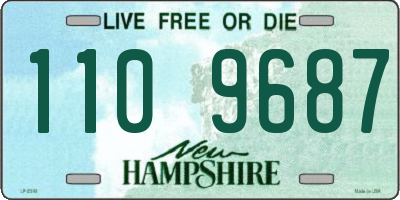 NH license plate 1109687