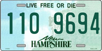 NH license plate 1109694