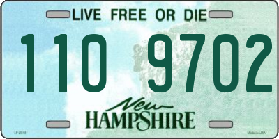 NH license plate 1109702