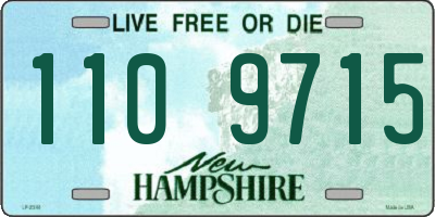 NH license plate 1109715
