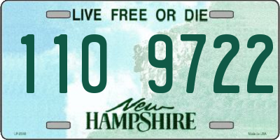 NH license plate 1109722