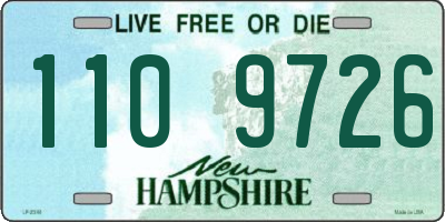 NH license plate 1109726