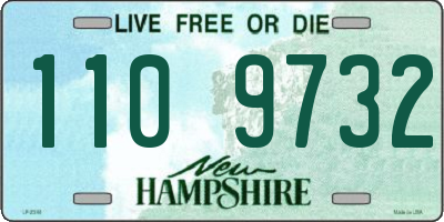 NH license plate 1109732