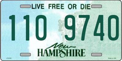 NH license plate 1109740