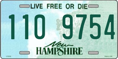 NH license plate 1109754