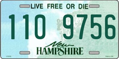 NH license plate 1109756