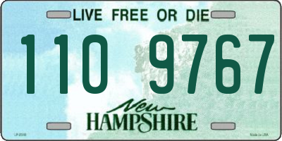 NH license plate 1109767