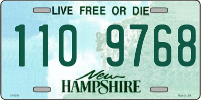 NH license plate 1109768