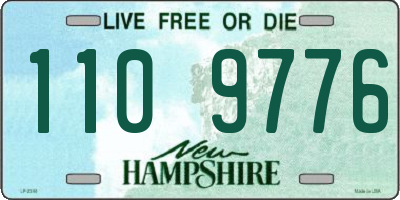 NH license plate 1109776