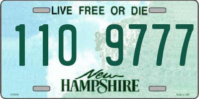 NH license plate 1109777