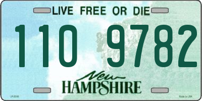 NH license plate 1109782
