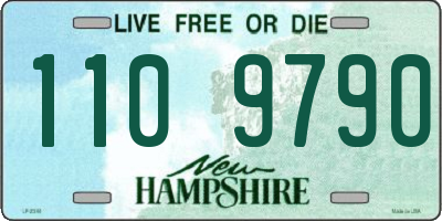 NH license plate 1109790