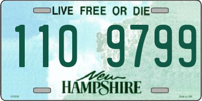 NH license plate 1109799