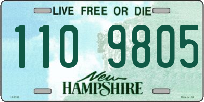NH license plate 1109805