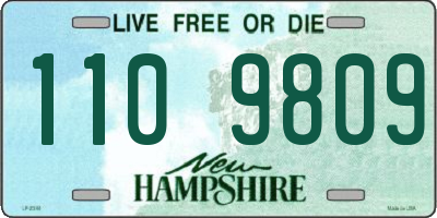 NH license plate 1109809