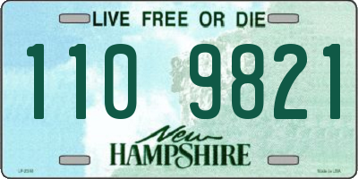 NH license plate 1109821