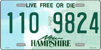 NH license plate 1109824