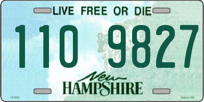 NH license plate 1109827