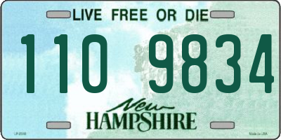 NH license plate 1109834