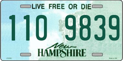 NH license plate 1109839