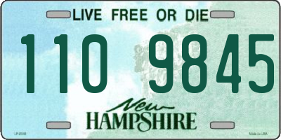 NH license plate 1109845