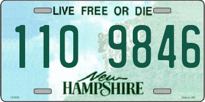 NH license plate 1109846