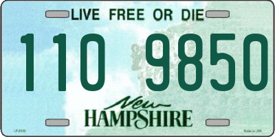 NH license plate 1109850