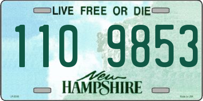 NH license plate 1109853