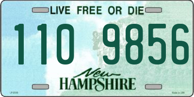 NH license plate 1109856