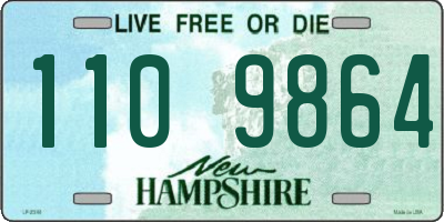 NH license plate 1109864