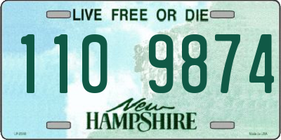 NH license plate 1109874