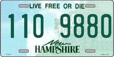 NH license plate 1109880