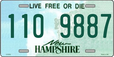 NH license plate 1109887