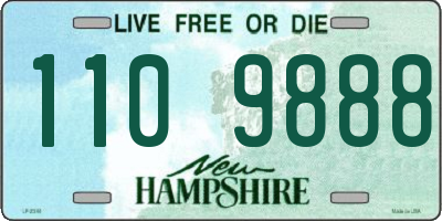NH license plate 1109888