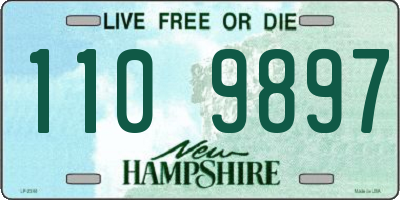 NH license plate 1109897