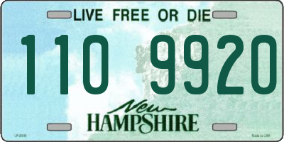 NH license plate 1109920