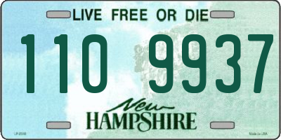 NH license plate 1109937