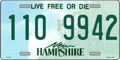 NH license plate 1109942